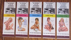 FUNDAS PIN-UP GIRLIE MATCHBOOK: TANGER'S GARAGE CARLISLE, PA MATCHCOVERS -B17 - Imagen 1 de 2