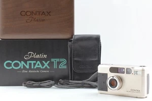 Beautiful camera in box [MINT] CONTAX T2 Limited Platin Film Camera From JAPAN - Picture 1 of 14