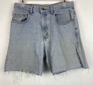 Vintage Jeansshorts Herren 32 jeansblau Cutoffs High Rise Marke Arizona getragen - Bild 1 von 7