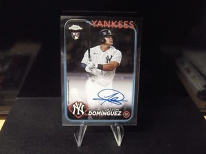 Autógrafos de novato Jasson Dominguez 2024 Topps cromo #ra-jd2 ny yankees - Imagen 1 de 2