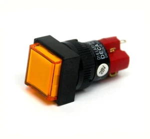 1 Stck. DECA Druckknopfschalter D16LAS1-1ab SPST Alternative Neonlampe = AC220V oder 110V - Bild 1 von 6