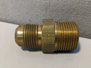 48F-10-12 PARKER BRASS MALE CONNECTOR 5/8" OD TUBE X 3/4" MALE NPT ONE EACH - Picture 1 of 1