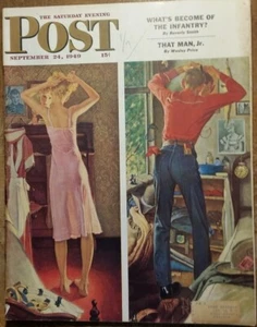 September 24, 1949 The Saturday Evening Post Norman Rockwell Cover Art - Picture 1 of 24