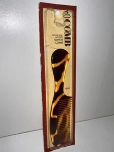 Goody Mock Tortoise Acetate Shell Super Comb 549 Dated 1975 New USA Vintage - Picture 1 of 4