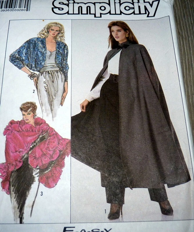 *LOVELY SHAWL & LINED CAPE & JACKET Sewing Pattern S-M -L UNCUT - Image 1 of 1