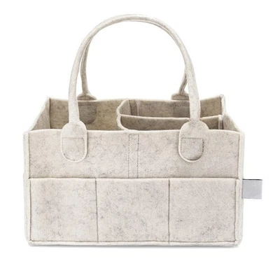 Portable Baby Diaper Caddy Organizer with Handle & Pockets – Nursery Storage Bin - Image 1 of 4