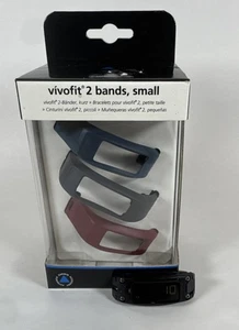 Rastreador de actividad de frecuencia cardíaca Garmin Vivofit 2 con 3 bandas pequeñas - Imagen 1 de 4