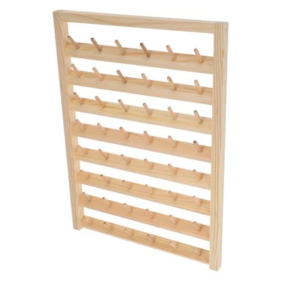 1Set Spool Thread Holder Rack Wooden Organizer for Crafting Projects - Image 1 of 4