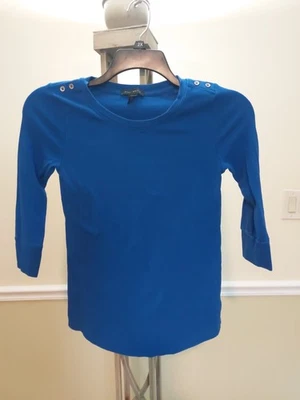 Willi Smith VTG Woman's Sweater  Sz Medium  Cotton Blend Royal Blue - Image 1 of 4