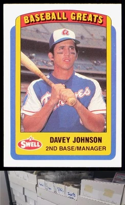 1990 Swell Baseball Greats #61 Davey Johnson - JL - Image 1 of 2