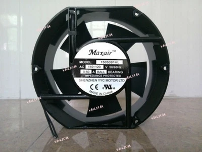 1 PCS Maxair Fan BT15050B1HL AC110-120V 17251 17cm 2 wire Aluminum frame fan - Image 1 of 2