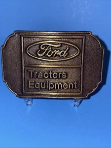 Vtg Ford Tractors Equipment Belt Buckle AL Morrison & Co Dearborn MI - Picture 1 of 5