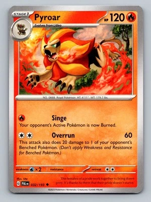 SV02: Paldea Evolved #032/193 Pyroar - Image 1 of 2