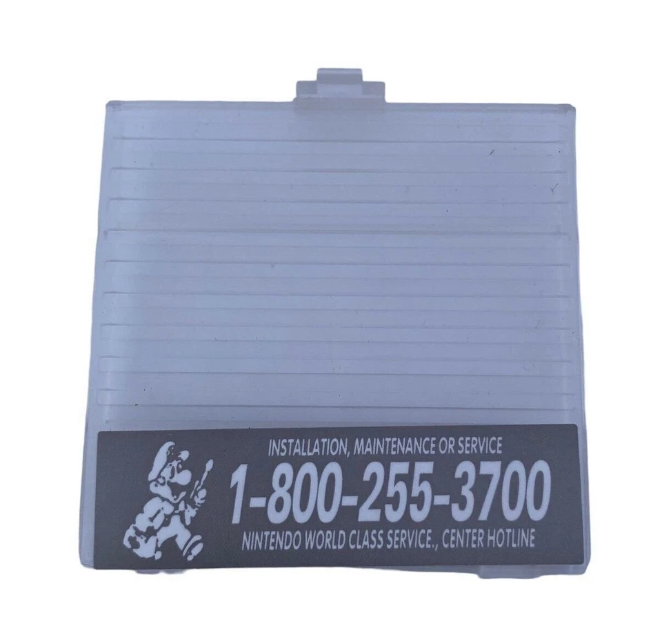 Clear Battery Cover Original Game Boy for Nintendo GB Replacement Door Sticker - Photo 1/1