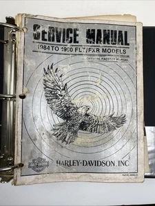 Harley Davidson 1984 to 1990 FLT/FXR models service manual part no. 99483–90 - Picture 1 of 22