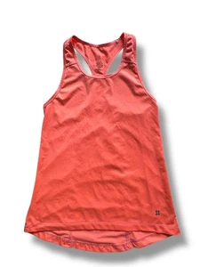 Ladies Sweaty Betty Tank Top – Orange/Peach – Size XS Excellent Workout Gym Fit - Picture 1 of 7