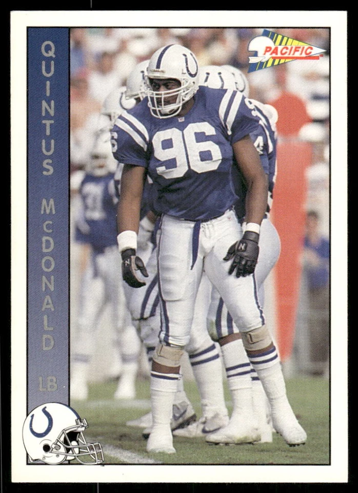 1992 Pacific #442 Quintus McDonald Indianapolis Colts Football Card - Image 1 of 2