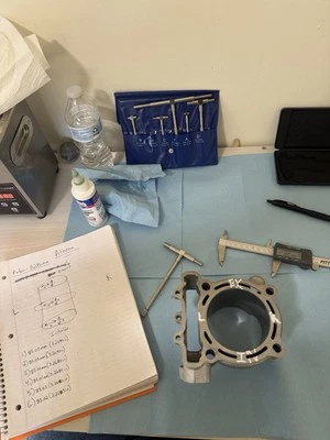 04-08 Kawasaki KX250F KX 250F 83mm 290cc Athena Big Bore Top Cylinder - Изображение 1 из 4