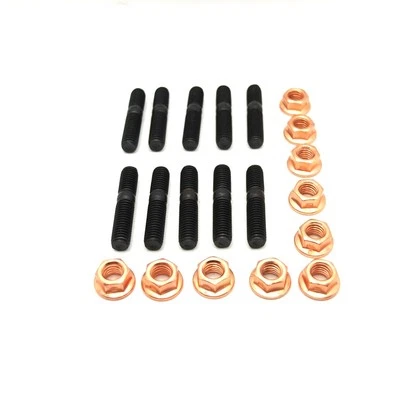 KIT 10 PRIGIONIERI + 10 DADI COLLETTORE SCARICO M8 FIAT PUNTO LANCIA ALFA ROMEO - Imagen 1 de 4