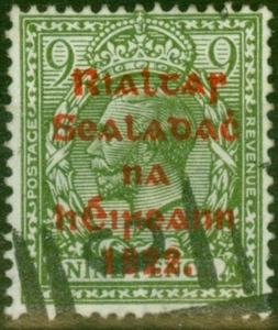 Ireland 1922 9d Olive-Green SG41 Fine Used - Picture 1 of 1