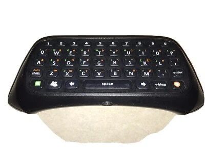 Black Microsoft Xbox 360 Controller Chatpad Keypad Keyboard - Image 1 of 3