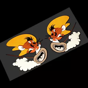 Speedy Gonzales mouse run adesivi riflettenti decalcomanie decalcomanie grafica x 2 PICCOLI - Foto 1 di 3