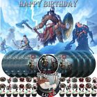 God Of War Party Supplies Birthday Decorations Plates Banner Kids Cake Topper...