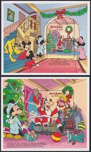 F-EX57167 SIERRA LEONE MNH 1990 DISNEY MICKEY MOUSE CHRISTMAS GOOFY PLUTO DOG. - Picture 1 of 2