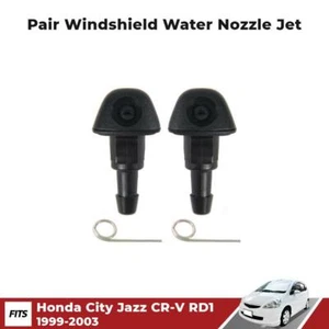 Windshield Water Nozzle Jet Pair Fits Honda City Jazz CRV CR-V RD1 1999-08 EBEZ - Picture 1 of 6