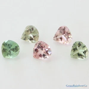 Tourmaline Multi-Color Heart Faceted 5mm, 6mm, & 7mm Loose gemstone AAA Quality - Picture 1 of 6