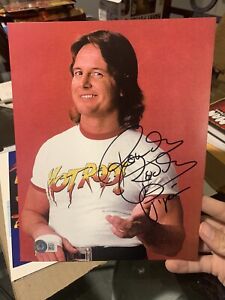 ROWDY RODDY PIPER SIGNED AUTOGRAPHED WWF WRESTLING 8x10 PHOTO BECKETT BAS COA