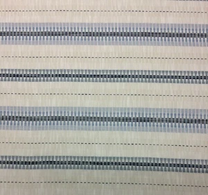 BALLARD DESIGN BARBELLA RIVIERA BLUE InsideOut® STRIPED FABRIC BY YARD 54"W - Picture 1 of 6