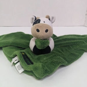 John Deere Cow Lovey Infant Baby Snuggler Security Blanket Plush Green Boy Girl - Picture 1 of 10