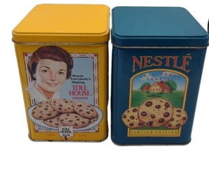 Nestle Toll House Vintage Tins Lot Of 2 Collector Tins Cookie Tins Nestlè  - Picture 1 of 7