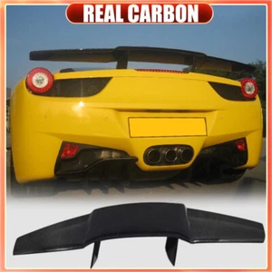 For Ferrari 458 Italia Coupe 2011-2013 REAL CARBON Rear Trunk Spoiler Boot Wing - Picture 1 of 13