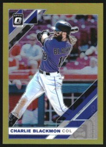 2019 Donruss Optic Gold #131 Charlie Blackmon /10