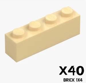 LEGO X40 LADRILLO 1X4 COLOR TOSTADO BRILLANTE 4113916 3010 - Imagen 1 de 1