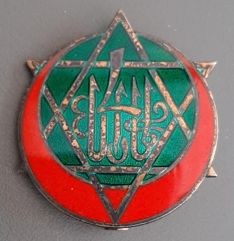 Insigne ARGENT MASSIF 4° RTT Régiment Tirailleurs Tunisiens SUP ORIGINAL Drago - Photo 1/4