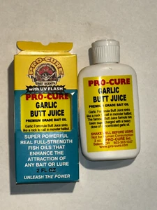 2-PRO-CURE OILS FISH ATTRACTANT 2 FL. oz.(GARLIC BUTT JUICE)A32 - Picture 1 of 3