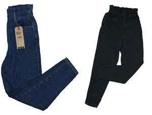 Levi's Hi-Rise Tapered Leg Paperbag Waist  28" Inseam Relaxed Denim Jeans NWT - Picture 1 of 3