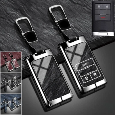 Zinc Alloy TPU Car Key Fob Case Cover For Cadillac Escalade ATS CTS STS ESV EXT - Image 1 of 4