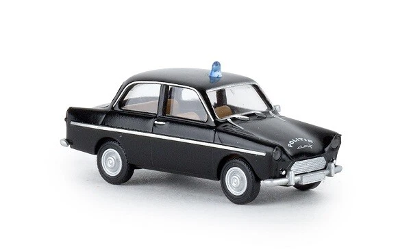 Brekina 27722 - 1/87 DAF 600, Nero, Politie ( Nl ) - Nuovo - Immagine 1 di 1