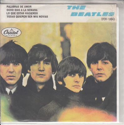 BEATLES Eight days a week PICTURE SLEEVE Mexico EP 45 7" VINYL RECORD NEW 1971 - Image 1 of 4