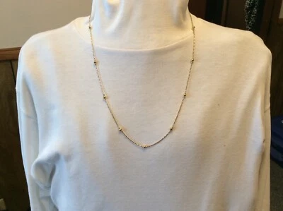 "Collar trofeo vintage Premier Designs 24"" tono dorado" Foto 1 de 3