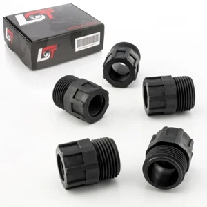 5x Verbinder Kupplung Schraubsystem Reduzierstück Reduzierung PE-Rohr 1/2" x 1" - Picture 1 of 7