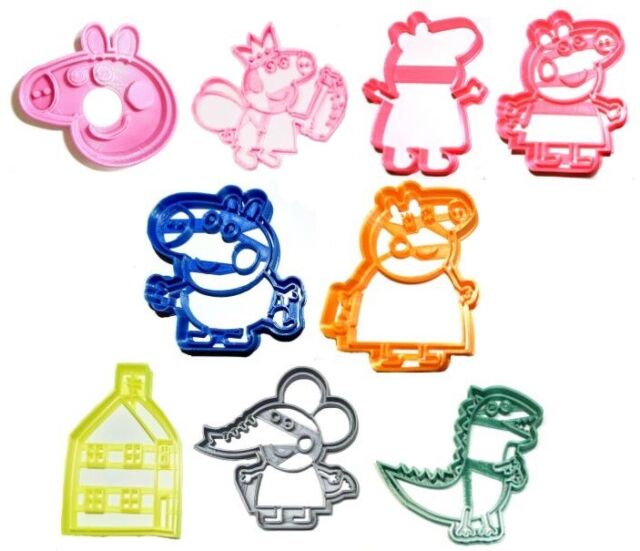 STL file House Peppa Pig cookie cutter・3D printer model to