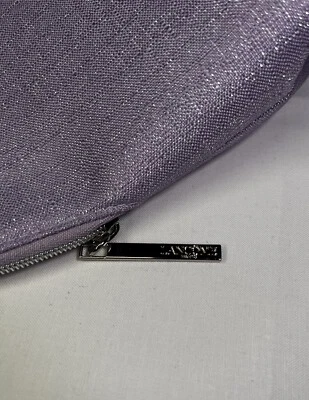 Bolso de belleza maquillaje Lancome cuidado de la piel púrpura lavanda brillante Foto 1 de 4