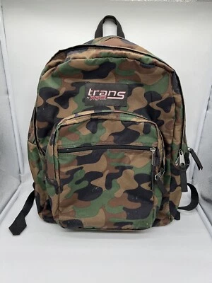Jansport Trans рюкзак ночь сумка с короткими ручками лагерь камуфляж большой 4 молнии ноутбука - Изображение 1 из 4