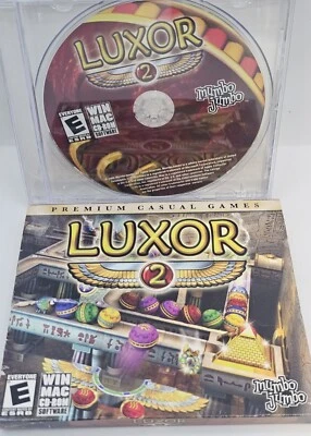 Vintage PC WIN/MAC CD-ROM Video Game Luxor 2 Action Puzzle Adventure Mumbo Jumbo - Image 1 of 4