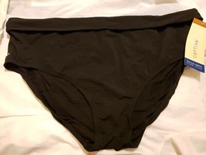 P11 NWT Macy's Captiva 3X Solid Black Bikini Bottom CLEARANCE SALE MSRP $58 - Picture 1 of 4